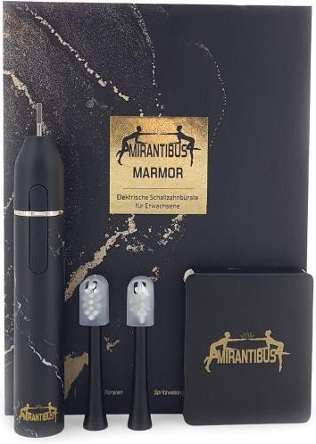 Mirantibus Schallzahnbürste Marmor black