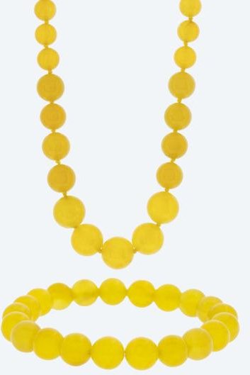 Christian Materne SET Collier+Armband Jade beh.