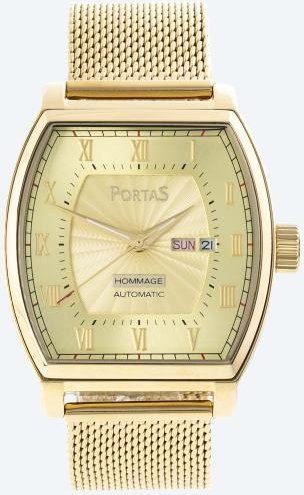 PortaS Herren-Automatikuhr "Kästner" gold