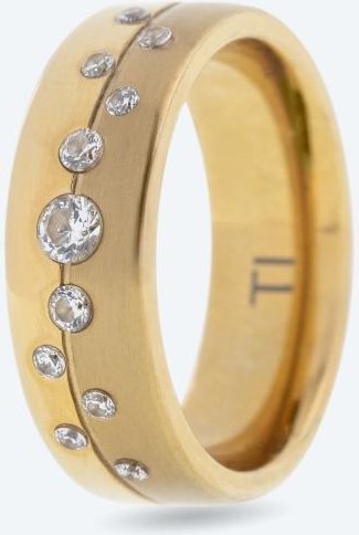 Ring Titan vergoldet Zirkonia