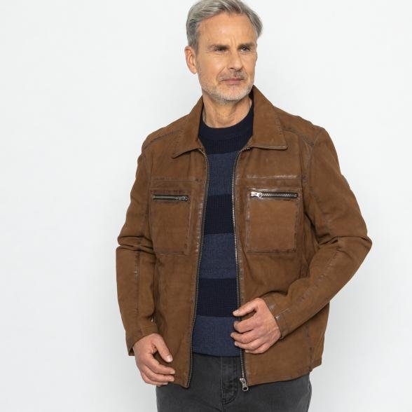 OTTO KERN Herren-Lederjacke tobacco