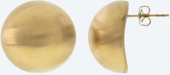 Steelura Ohrstecker vergoldet satiniert