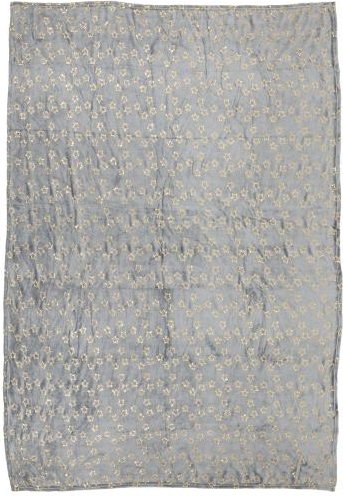 Kuscheldecke Chantilly Sterne grau gold 150x200cm