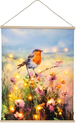 LED-Wandbild Vögelchen