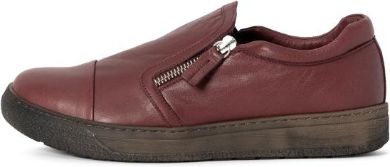 Andrea Conti Damen Lederslipper burgund