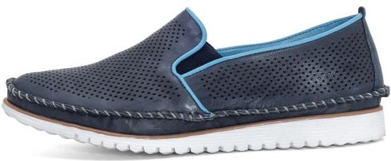 Andrea Conti Damen Lederslipper dunkelblau