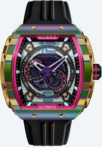 NUBEO "Magellan" Automatik Regenbogen