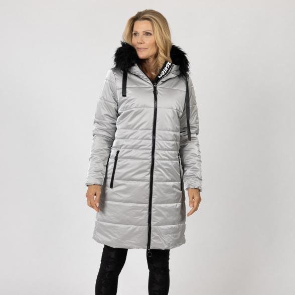 FASHION NEWS Longjacke, silber