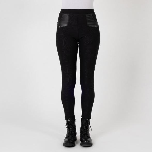 FASHION NEWS Thermo-Fleece-Leggings schwarz