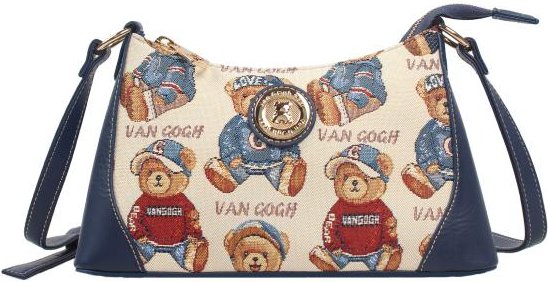 Henney Bear Handtasche blau/multicolor