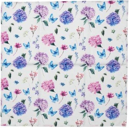 Mitteldecke Schmetterling Blume 85x85cm