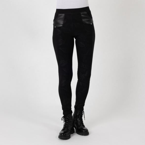 FASHION NEWS Thermo-Fleece-Leggings schwarz