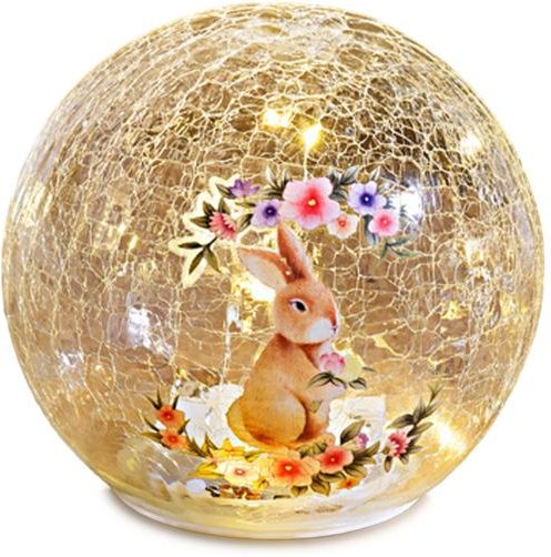 LED-Glaskugel Hase Franzi