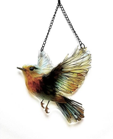 Fensterbild Vogel 25cm