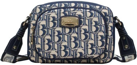 Henney Bear Umhängetasche blau/creme