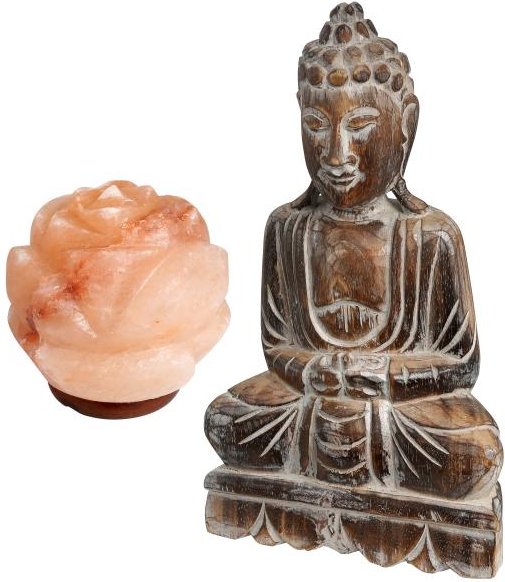 Darimana, Salzlampe Lotusblüte, 15 cm