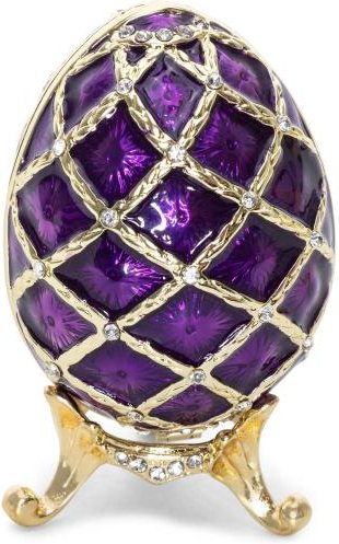 Schmuck Deko Ei fliederfarbig