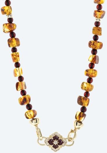 Collier Bernstein Schmuckverschluß