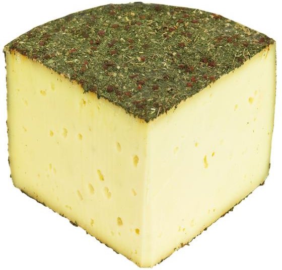 Heumilchkäse mit Bergkräutern