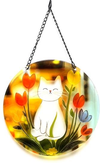 Fensterbild Kätzchen 25cm