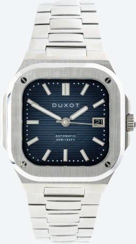 DUXOT Automatikuhr "Quadrata" blau