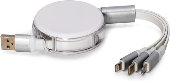 3-fach Ladekabel mit Trommel