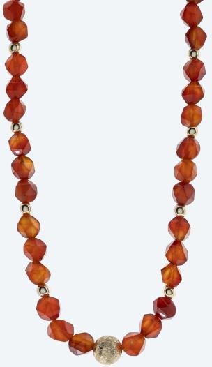 Christian Materne Collier Karneol Magnetverschluß