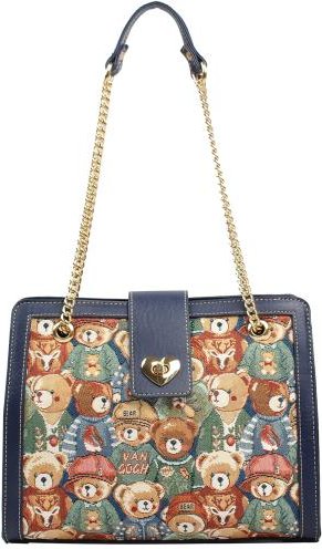 Henney Bear Handtasche blau/multicolor