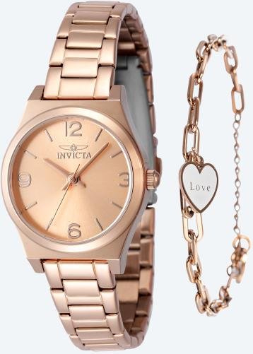 INVICTA Damenuhr "Angel" roségolden+ Armband