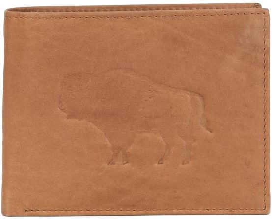 TESORO Lederbörse Büffel camel