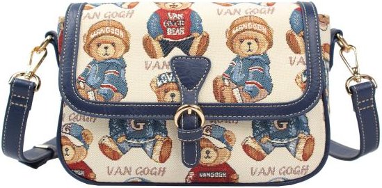 Henney Bear Handtasche blau/multicolor