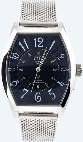 ETT Funk-Solaruhr, Milanaiseband, blau