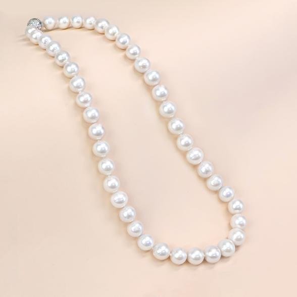 Collier Edison Perlen Magnetverschluß