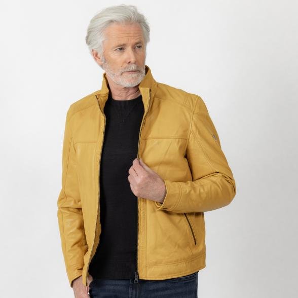 OTTO KERN Herren-Lederjacke 'Finn' curry