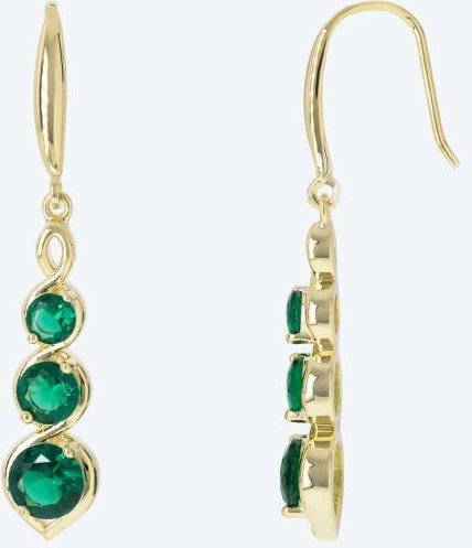 Ohrhänger 925 vergoldet Zirkonia