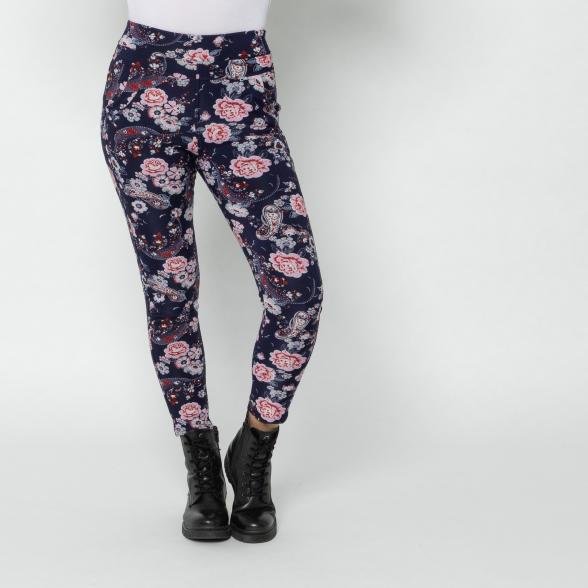 FASHION NEWS Thermo-Fleece-Leggings marine/multi