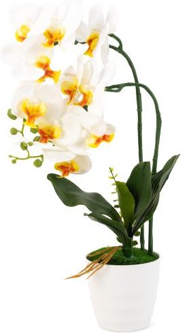 LED Deko Orchidee weiß