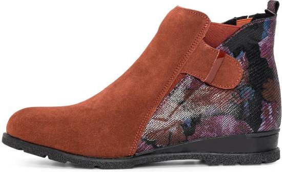 Chiara Gradi Damenstiefelette dunkelrot