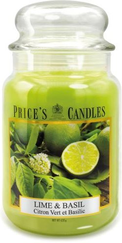 Price's Duftkerze Lime & Basil 630gr