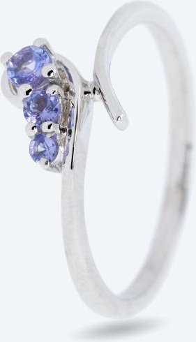 Ring 925 Silber rhodiniert Tansanit