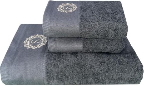 Premium Handtuchset 3tlg. grau