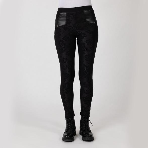 FASHION NEWS Thermo-Fleece-Leggings schwarz