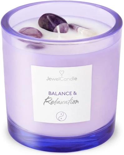 Duftkerze mit Edelsteinen