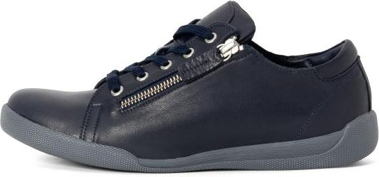 Andrea Conti Damen Lederslipper dunkelblau