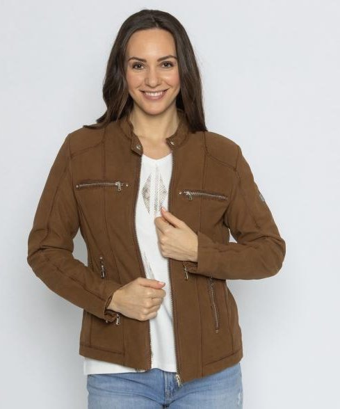 OTTO KERN Damen-Lederjacke braun