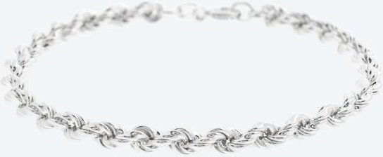 Kordelarmband 925 Silber, ca. 18 cm