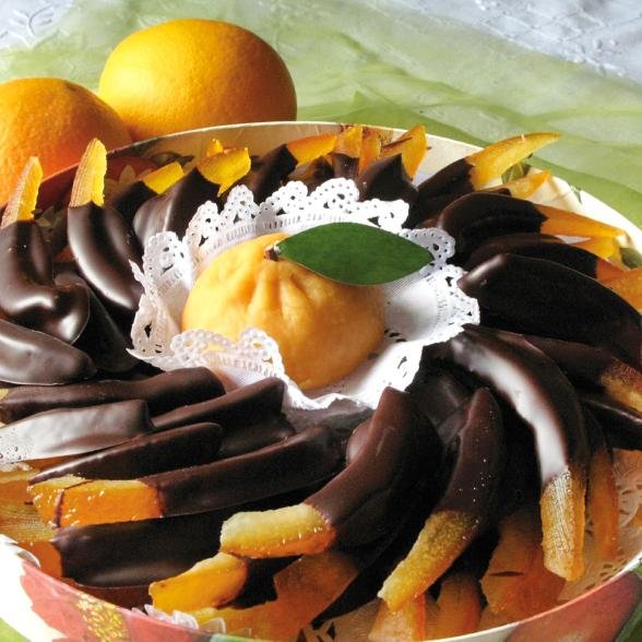 Orangenzeste in Zartbitterschokolade 500g