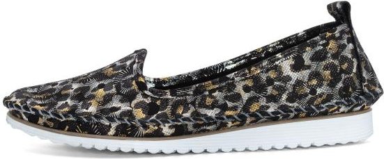 Andrea Conti Damen Lederslipper schwarz gemustert