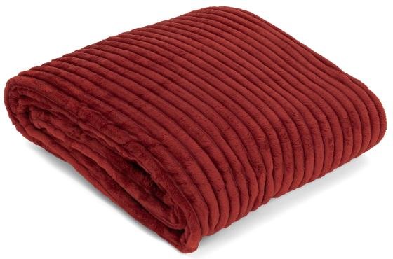 Gözze Feincord Kuscheldecke 150x200 rot