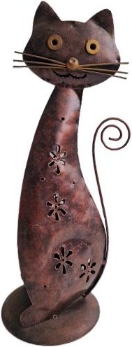 Darimana Teelichthalter Katze